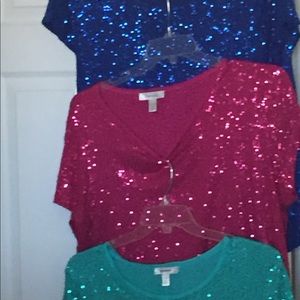 3 Sequin tshirts